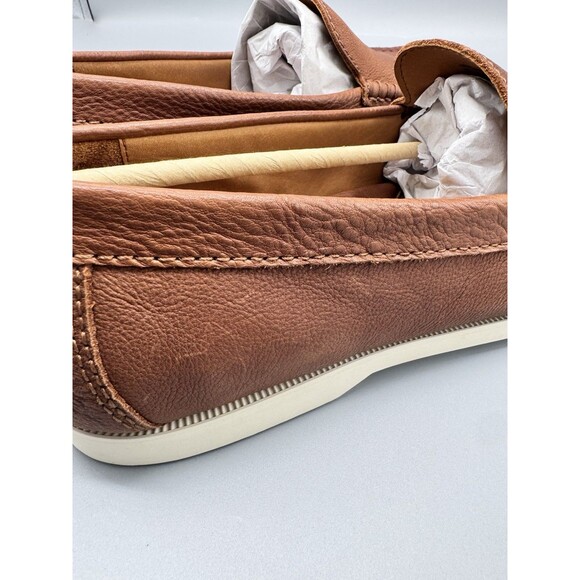 Polo Ralph Lauren Men\'s Merton Leather Venetian Loafers, Tan, Size 9 D